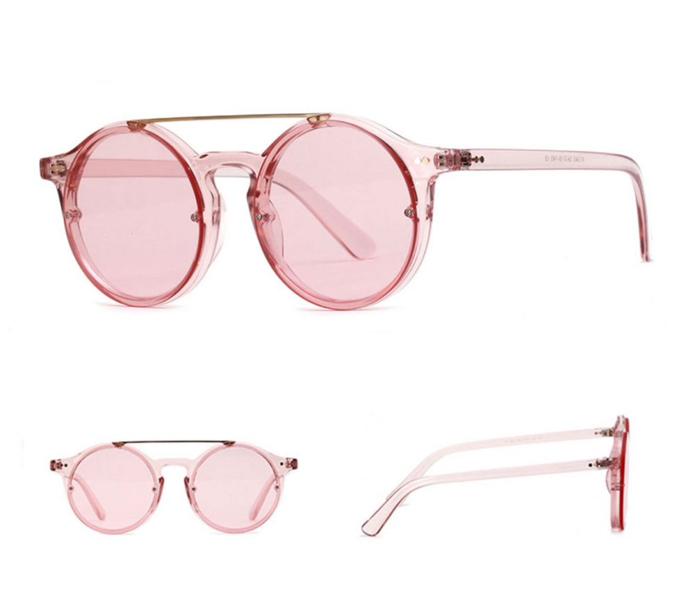 La Vie En Rose Round Sunglasses